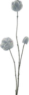 Kunstbloem water lily bud grey, 81 cm