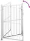 vidaXL - Tuinpoort - 100x125 - cm - roestvrij - staal