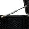 vidaXL - Tuinbox - 200x50x60 - cm - poly - rattan - zwart