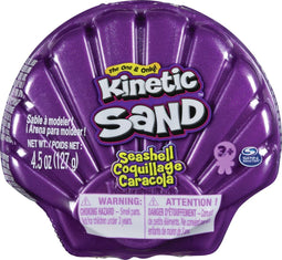 Kinetic Sand Zeeschelp 127 gram - Groen of Paars - 1 exemplaar