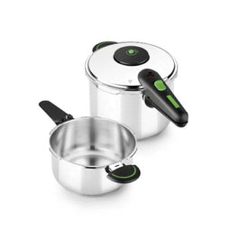Snelkookpan Monix M911005 4 L + 6 L Roestvrij staal 6 L 2 Onderdelen