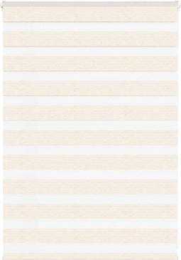vidaXL - Zebra - rolgordijn - 110x100 - cm - stofbreedte - 105,9 - cm - marmerbeige