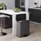 Curver Deco Bin Duo - Prullenbak - 2x26L Afvalscheiding - Lichtgrijs