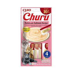 Snack for Cats Inaba Churu Senior Tuna with Salmon Recipe Vis