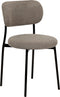 Set van 2 eetkamerstoelen CASEY Bouclé Taupe