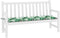 vidaXL - Tuinbank - Kussen - - - Bladerenpatroon, - 150x50x4 - cm, - Gemaakt - van - Oxford - Stof
