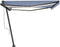 vidaXL - Luifel - automatisch - met - LED - en - windsensor - 400x350 - cm - blauw - wit