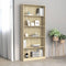 vidaXL - Boekenkast - met - 5 - schappen - 80x24x175 - cm - bewerkt - hout - sonoma - eik