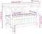 vidaXL - Tuinopbergbank - in - Acacia - 119x76x44 - cm - Massief - Hout