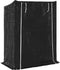 vidaXL - Haardhoutrek - met - regenhoes - 150x80x200 - cm - gegalvaniseerd - staal