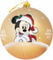 Kerstbal Mickey Mouse Happy smiles Gouden 6 Stuks Plastic (Ø 8 cm)