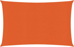 vidaXL - Zonnezeil - 160 - g/m² - 2,5x3,5 - m - HDPE - oranje