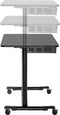Bureau zit sta verrijdbaar - laptoptafel - in hoogte verstelbaar - 91.5 x 56 cm