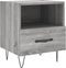 vidaXL - Nachtkastjes - 2 - st - 40x35x47,5 - cm - bewerkt - hout - grijs - sonoma - eiken