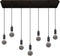 Atmooz - Hanglamp Hanoi - Industrieel - Woonkamer / Slaapkamer / Eetkamer - Plafondlamp - Zwart - Hoogte 58cm - Metaal - Exclusief Lichtbronnen