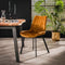 AnLi Style Stoel brede zit. Goudkleurig