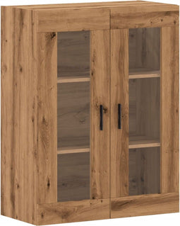 vidaXL - Wandkast - 69,5x34x90 - cm - artisanaal - eikenkleurig
