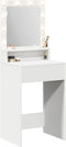 vidaXL - Witte - Make-uptafel - met - LED-verlichting, - 50x41x135 - cm