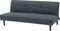 VISBY - Slaapbank 3-zits - Donkergrijs - Polyester