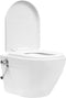 vidaXL - Hangend - toilet - randloos - met - verborgen - stortbak - keramiek - wit