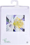 Thea Gouverneur - Borduurpakket met telpatroon - 493A - Voorgesorteerde DMC Garens - Akelei - Aida - 15 cm x 14 cm - DIY Kit