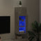 vidaXL - Tv-meubel - met - LED-verlichting - 30,5x30x90 - cm - betongrijs