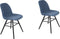 Zuiver Albert Kuip Soft Eetkamerstoelen Blauw - Set van 2