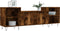 vidaXL - Tv-meubel - 160x35x55 - cm - bewerkt - hout - gerookt - eikenkleurig