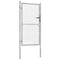 vidaXL - Poort - 105x200 - cm - gegalvaniseerd - staal - zilverkleurig