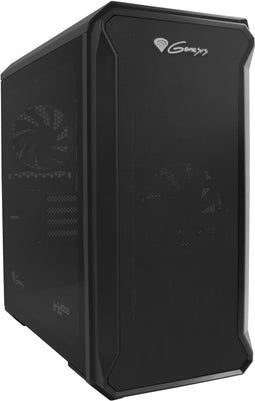 Genesis IRID 503 - Micro ATX Midtower Behuizing - 4 uitbreidingssleuven - Zwart