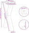 vidaXL - Eettafelpoten - 2 - st - X-vormig - 60x(72-73) - cm - staal - antraciet
