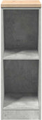 vidaXL - Garagekast - 30x51x85 - cm - massief - grenenhout - betongrijs