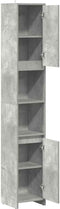 vidaXL - Badkamerkast - 30x30x183,5 - cm - spaanplaat - betongrijs