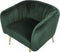 LACONIA - Fauteuil - Groen - Fluweel
