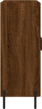 vidaXL - Dressoir - 69,5x34x90 - cm - bewerkt - hout - bruin - eikenkleur