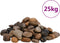 vidaXL - Kiezelstenen - gepolijst - 2-5 - cm - 25 - kg - meerkleurig