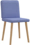 vidaXL - Eetkamerstoelen - 2 - st - stof - jeansblauw