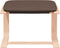 vidaXL - Voetenbank - 51x41x40 - cm - stof - donkergrijs