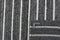 Nouveau Stripes Dark Grey Vloerkleed - 200x300 - Rechthoek - Laagpolig,Structuur Tapijt - Industrieel - Antraciet, Wit
