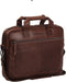 The Chesterfield Brand Schoudertas Afzonderlijke gevallen met laptopvak Calvi Computerbag Brown Bruine