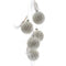 Incompleet - Glazen kerstballenhanger - Geometrisch - Winter wit