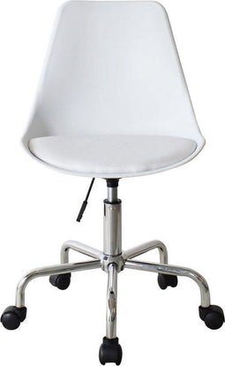Bureaustoel - hoogte verstelbaar - wit