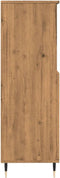 vidaXL - Hoge - kast - 60x36x110 - cm - bewerkt - hout - artisanaal - eikenkleurig