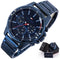 Tommy Hilfiger TH1791789 - Heren Horloge - Quartz - 45 mm - Blauw