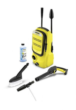 Kärcher K 2 Compact Car - Hogedrukreiniger - Car Kit met wasborstel en foam jet - Geel
