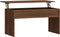 vidaXL - Salontafel - 102x50,5x52,5 - cm - bewerkt - hout - bruin - eikenkleur