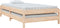 vidaXL - Bed - stapelbaar - 100x200 cm - massief grenenhout - naturel