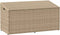 vidaXL - Tuinbox - 110x50x58 - cm - poly - rattan - beige