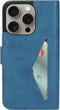 Mobiparts iPhone 15 Pro - Classic Wallet Case - Ruimte voor pasjes - Steel Blue