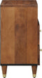 vidaXL - Nachtkastje - 50x33x60 - cm - Massief - Mango - Hout
